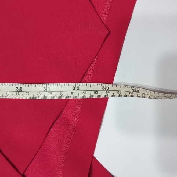 Iro Womens Dress Ekima Asymmetrical Crepe Mini Poppy Red Short Sleeve Size 6 - Picture 8 of 16